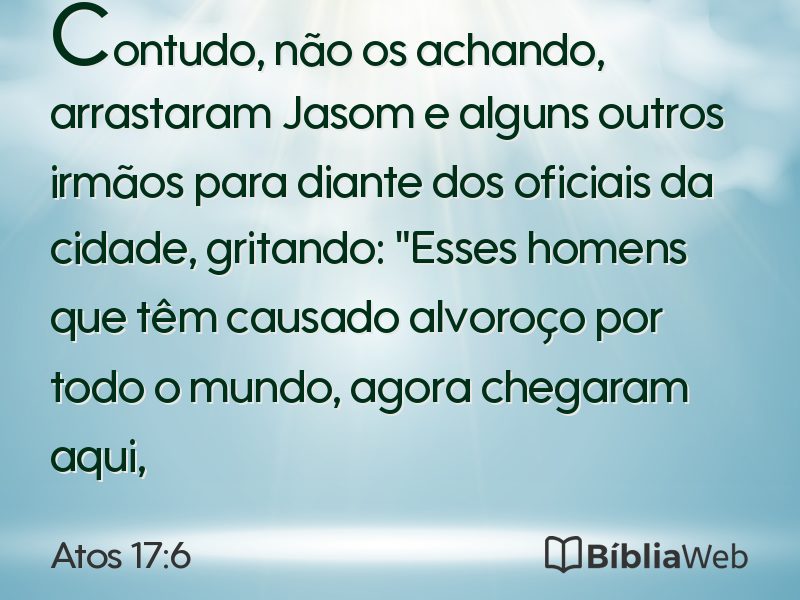 Atos 17:6 em imagem para compartilhar