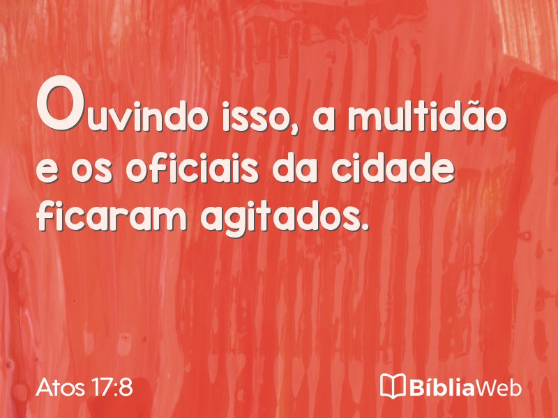 Atos 17:8 em imagem para compartilhar