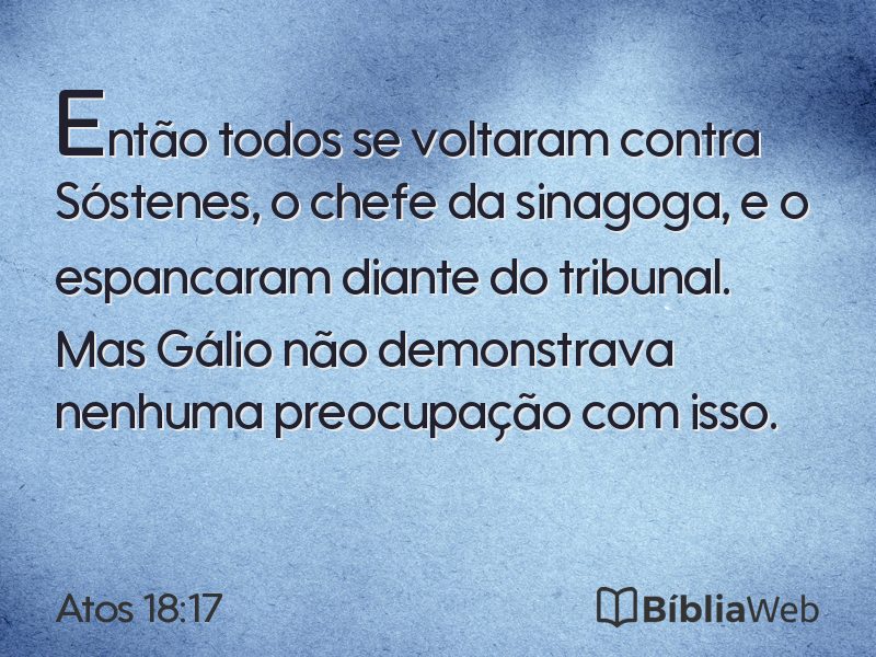 Atos 18:17 em imagem para compartilhar