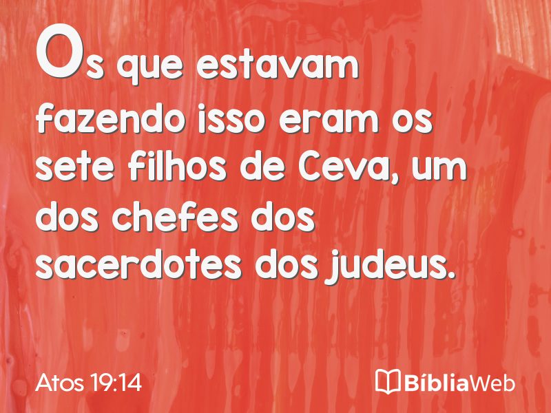 Atos 19:14 em imagem para compartilhar