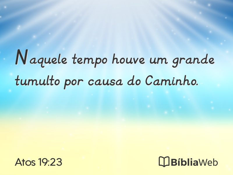 Atos 19:23 em imagem para compartilhar