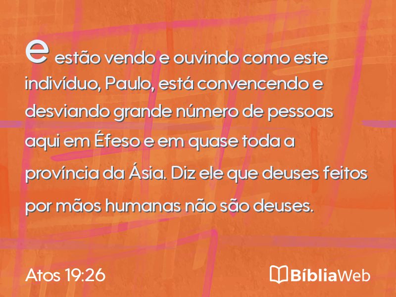 Atos 19:26 em imagem para compartilhar