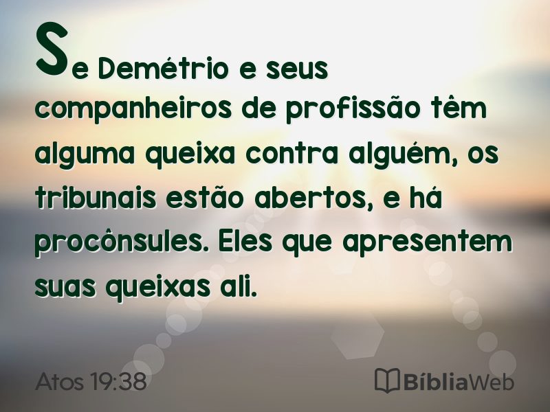 Atos 19:38 em imagem para compartilhar
