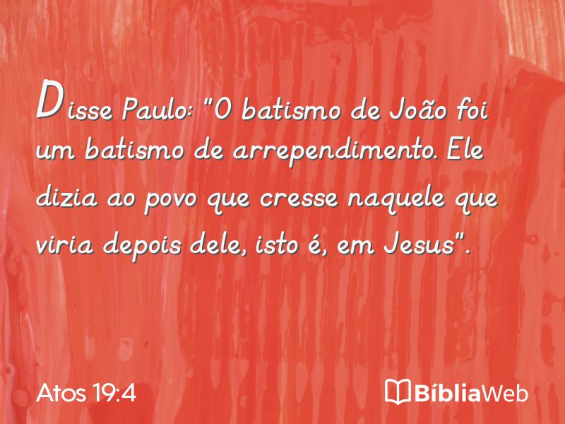 Atos 19:4 em imagem para compartilhar