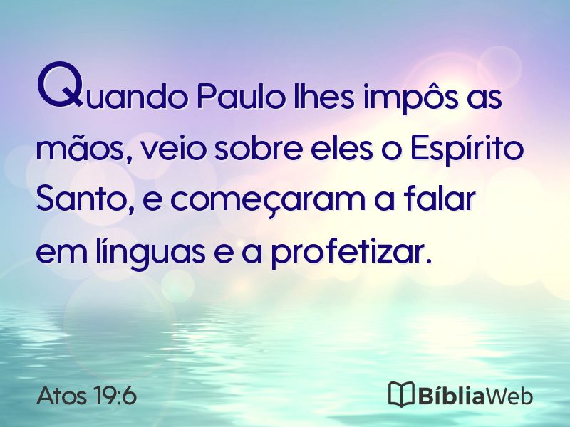 Atos 19:6 em imagem para compartilhar