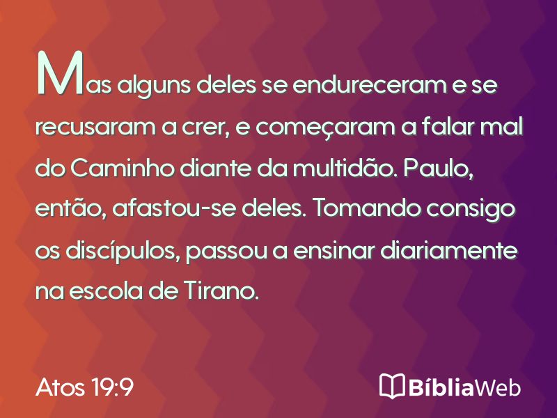 Atos 19:9 em imagem para compartilhar