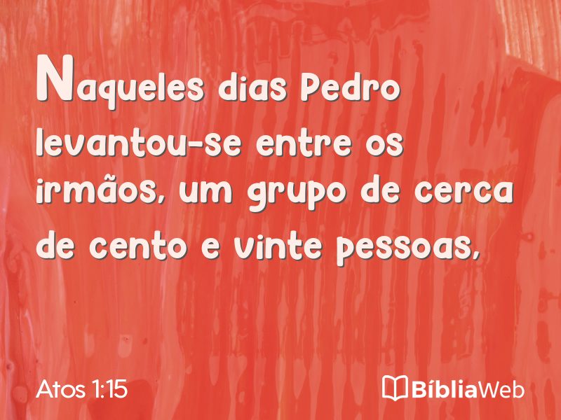 Atos 1:15 em imagem para compartilhar