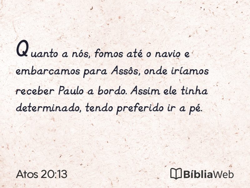 Atos 20:13 em imagem para compartilhar