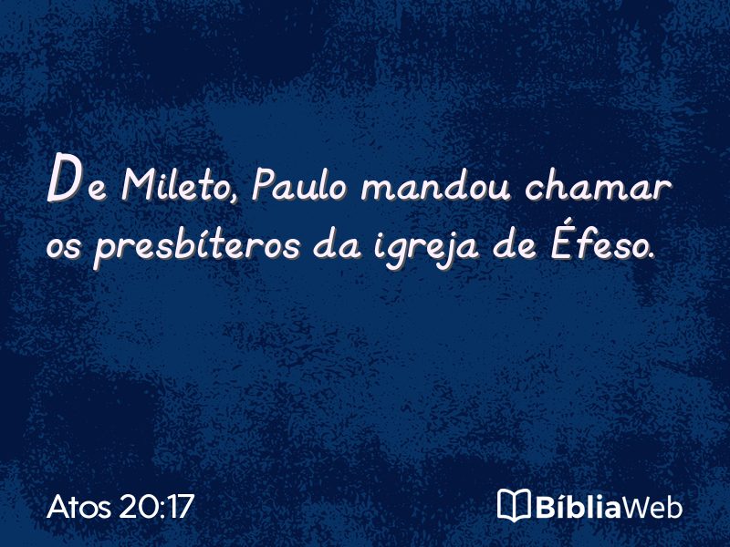 Atos 20:17 em imagem para compartilhar
