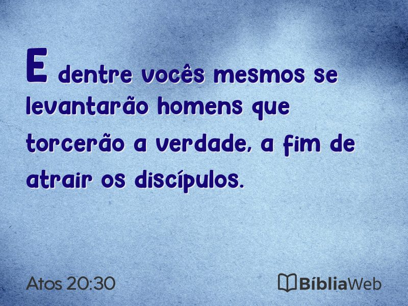 Atos 20:30 em imagem para compartilhar