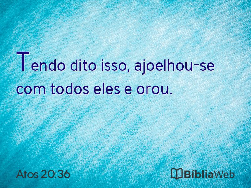 Atos 20:36 em imagem para compartilhar