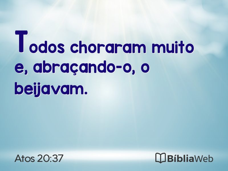 Atos 20:37 em imagem para compartilhar
