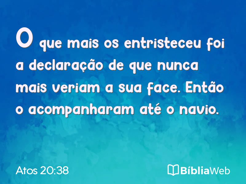 Atos 20:38 em imagem para compartilhar