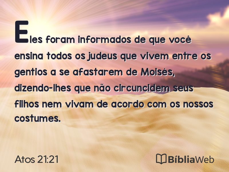 Atos 21:21 em imagem para compartilhar