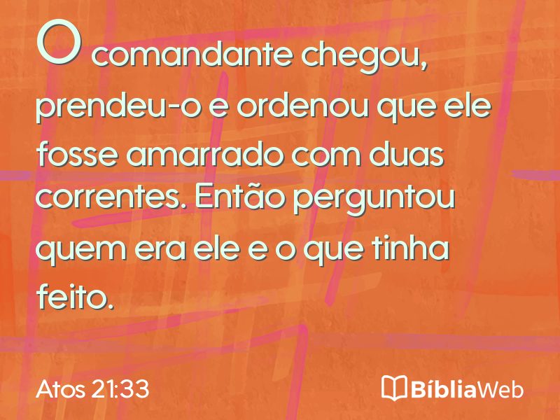 Atos 21:33 em imagem para compartilhar