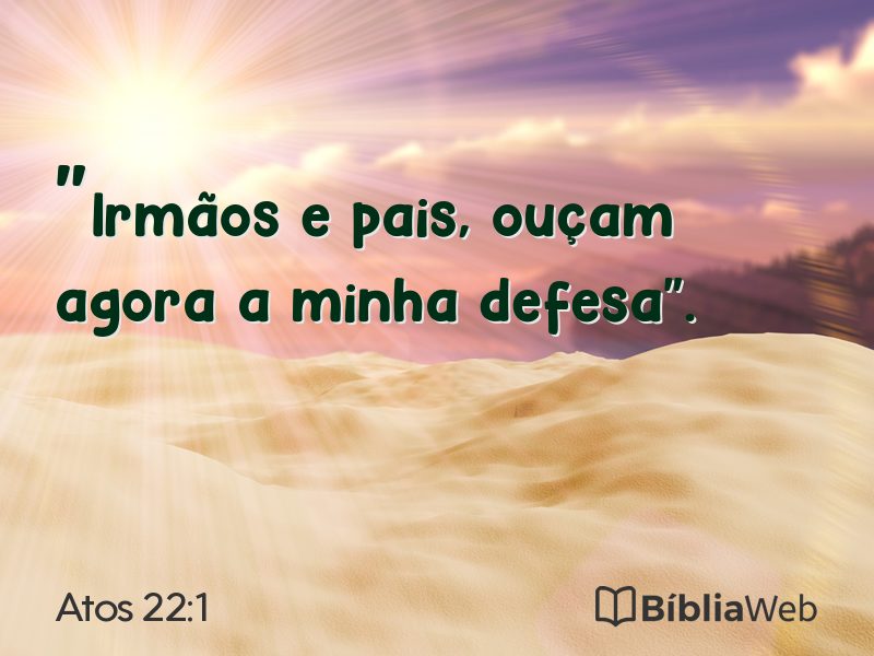 Atos 22:1 em imagem para compartilhar