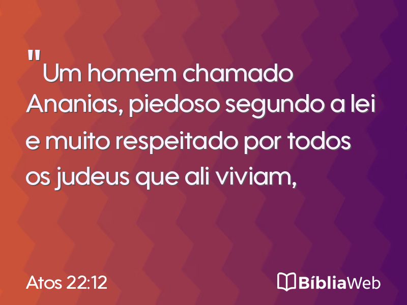 Atos 22:12 em imagem para compartilhar