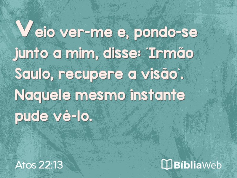 Atos 22:13 em imagem para compartilhar