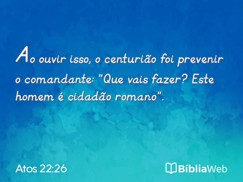 Atos 22:26 em imagem para compartilhar
