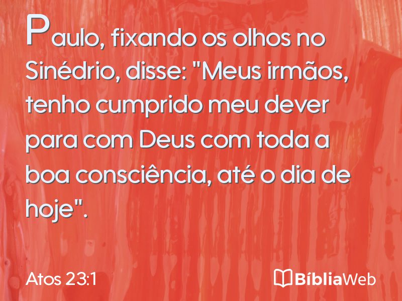 Atos 23:1 em imagem para compartilhar
