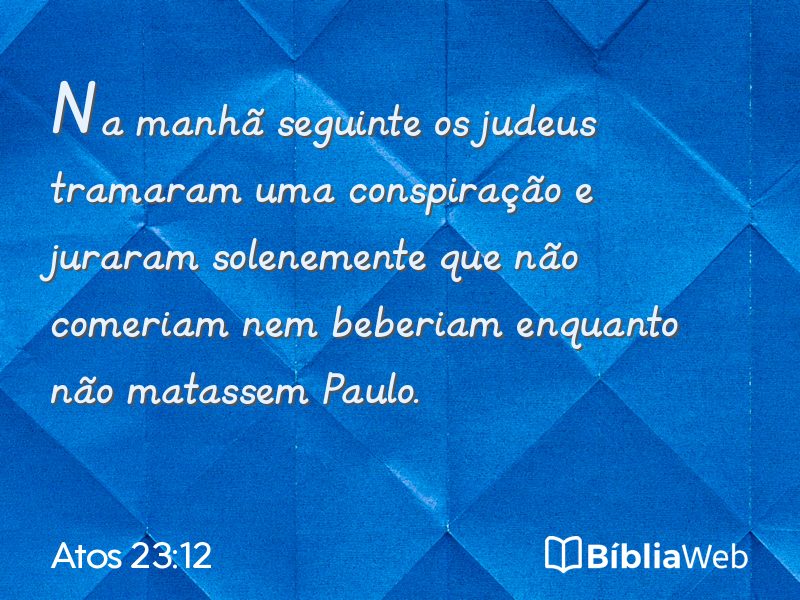 Atos 23:12 em imagem para compartilhar