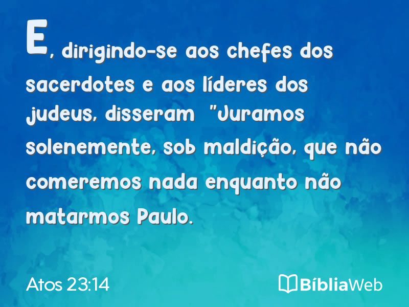 Atos 23:14 em imagem para compartilhar