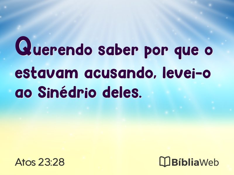 Atos 23:28 em imagem para compartilhar