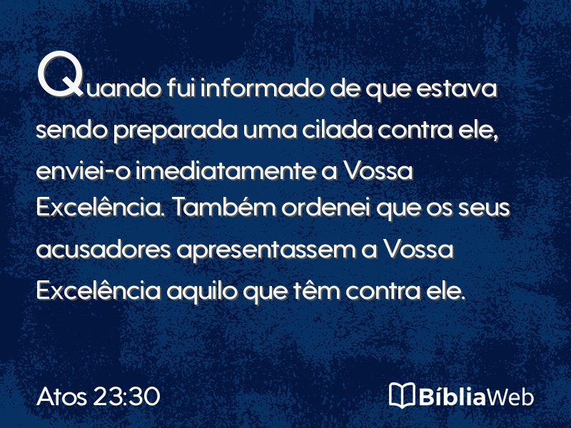 Atos 23:30 em imagem para compartilhar