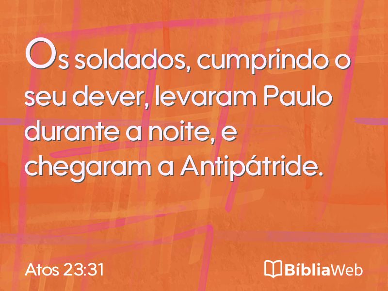 Atos 23:31 em imagem para compartilhar