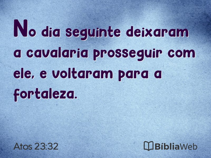 Atos 23:32 em imagem para compartilhar