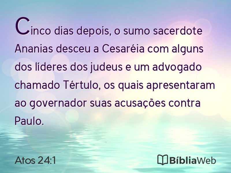 Atos 24:1 em imagem para compartilhar