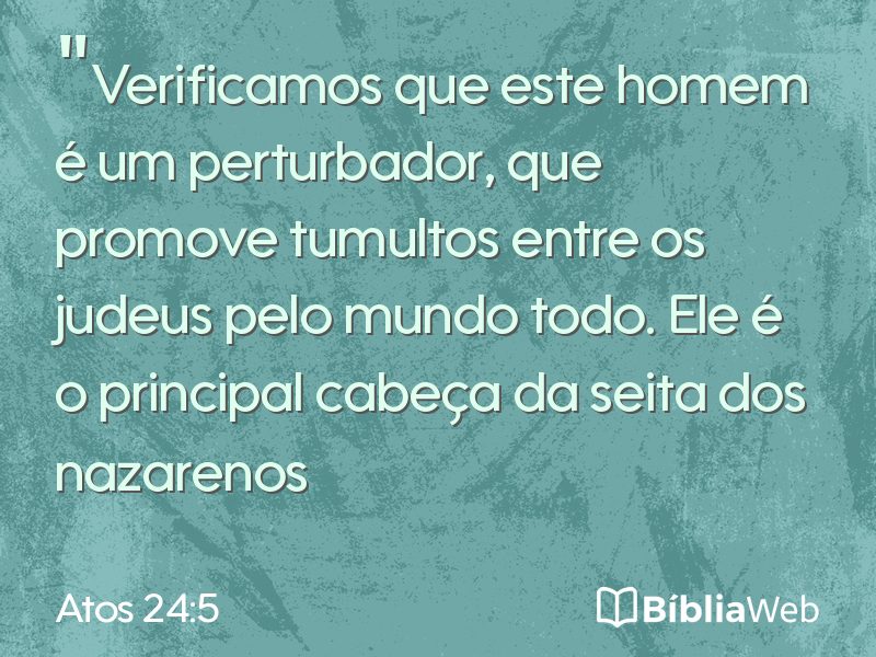 Atos 24:5 em imagem para compartilhar