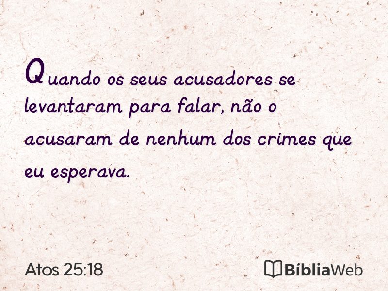 Atos 25:18 em imagem para compartilhar