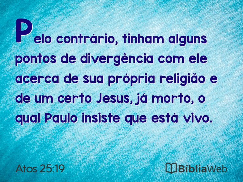 Atos 25:19 em imagem para compartilhar