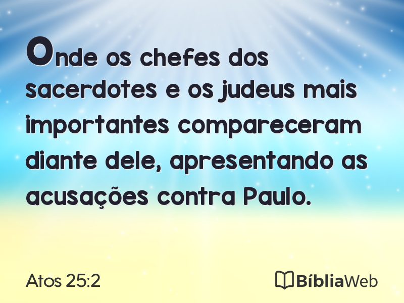 Atos 25:2 em imagem para compartilhar