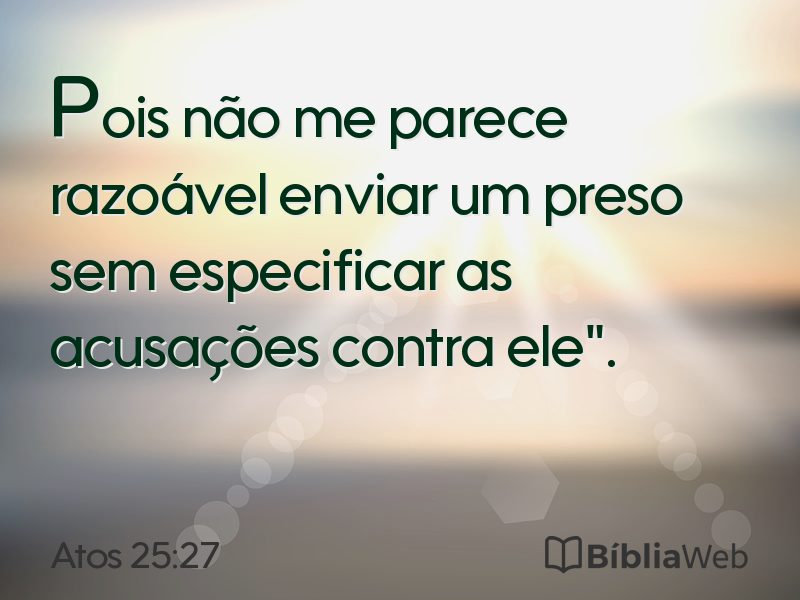 Atos 25:27 em imagem para compartilhar