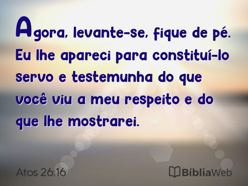Atos 26:16 em imagem para compartilhar