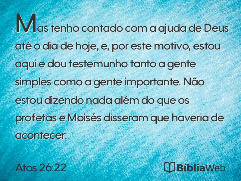 Atos 26:22 em imagem para compartilhar