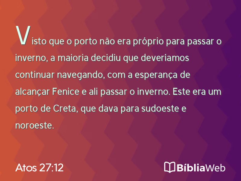 Atos 27:12 em imagem para compartilhar