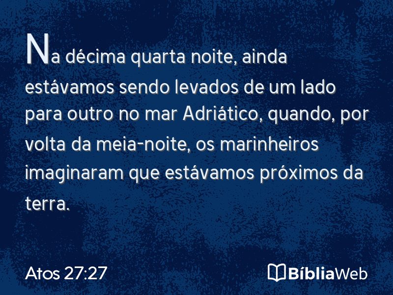 Atos 27:27 em imagem para compartilhar