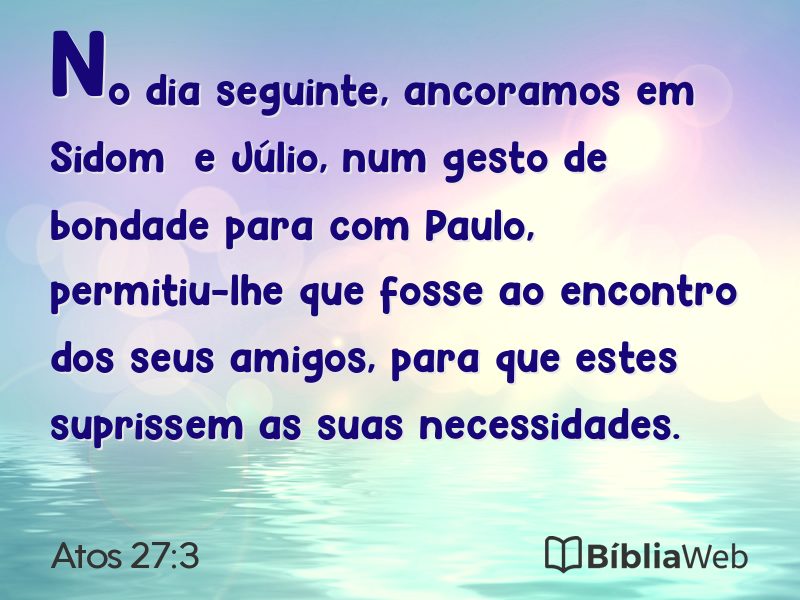 Atos 27:3 em imagem para compartilhar