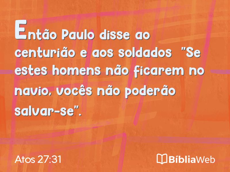Atos 27:31 em imagem para compartilhar