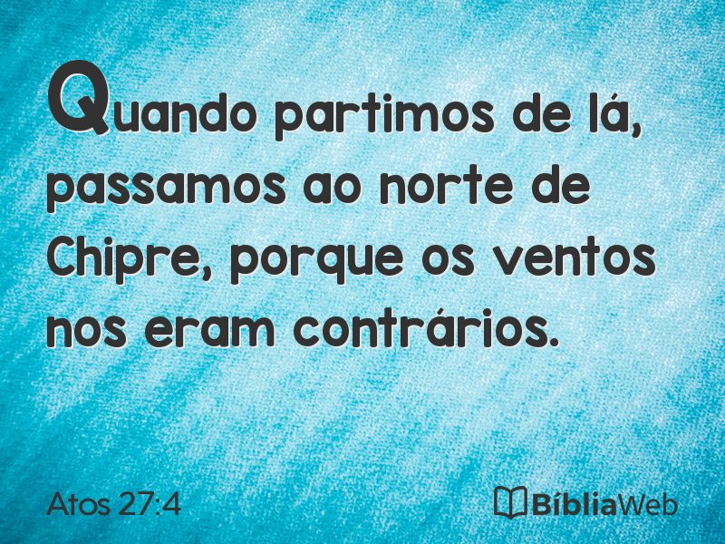 Atos 27:4 em imagem para compartilhar