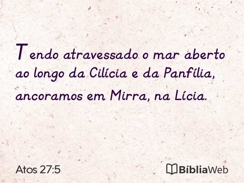 Atos 27:5 em imagem para compartilhar