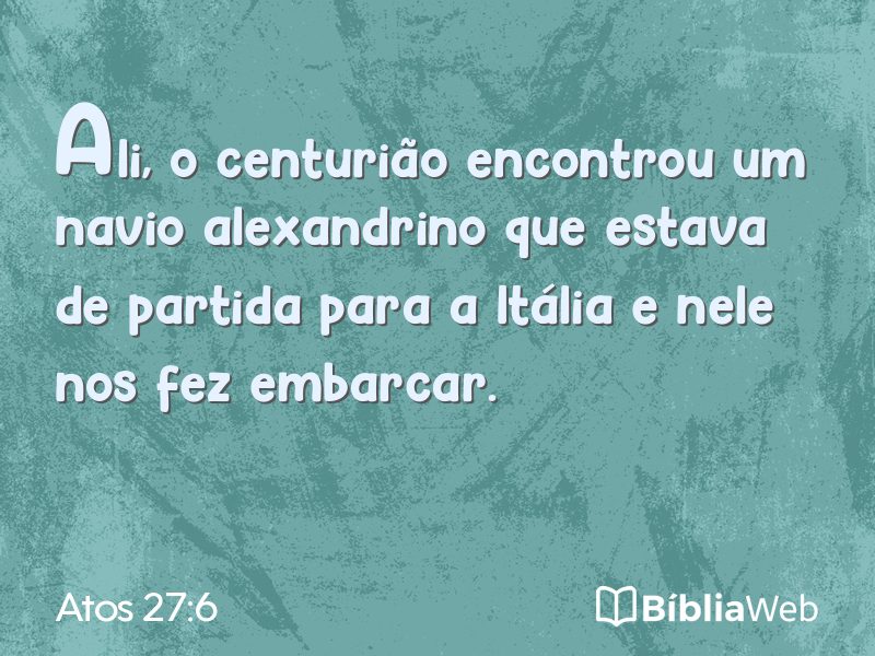 Atos 27:6 em imagem para compartilhar