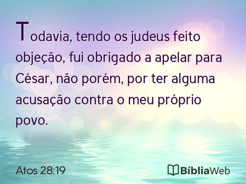 Atos 28:19 em imagem para compartilhar