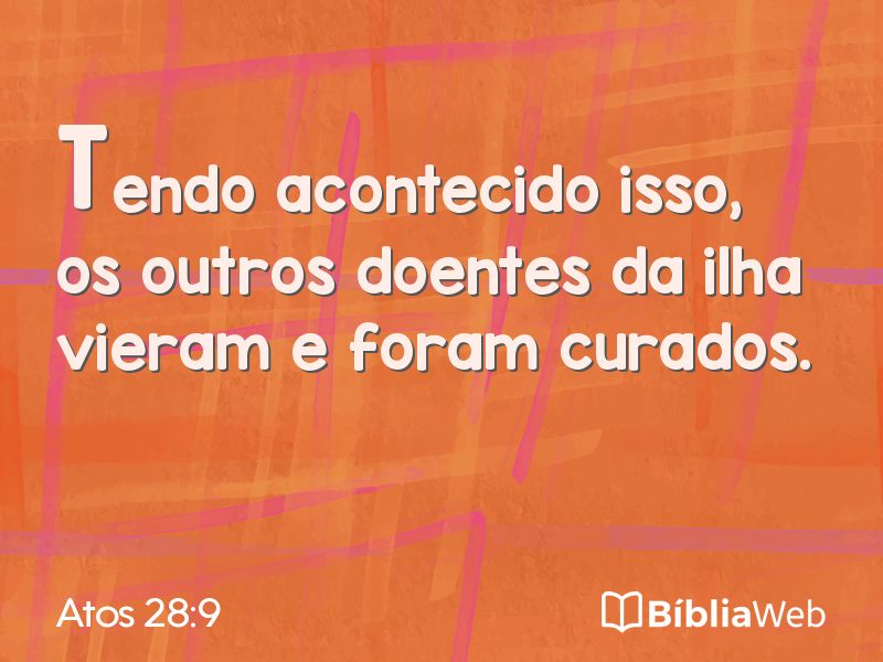 Atos 28:9 em imagem para compartilhar