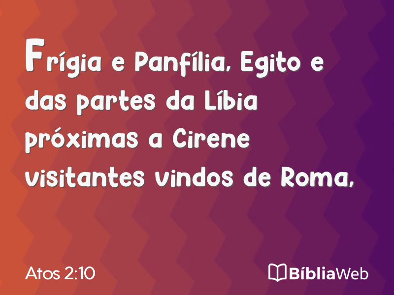 Atos 2:10 em imagem para compartilhar