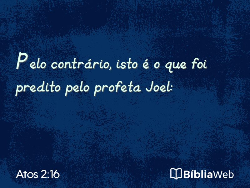 Atos 2:16 em imagem para compartilhar