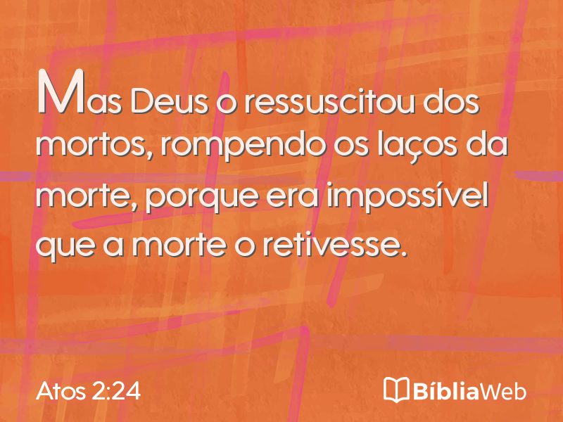 Atos 2:24 em imagem para compartilhar